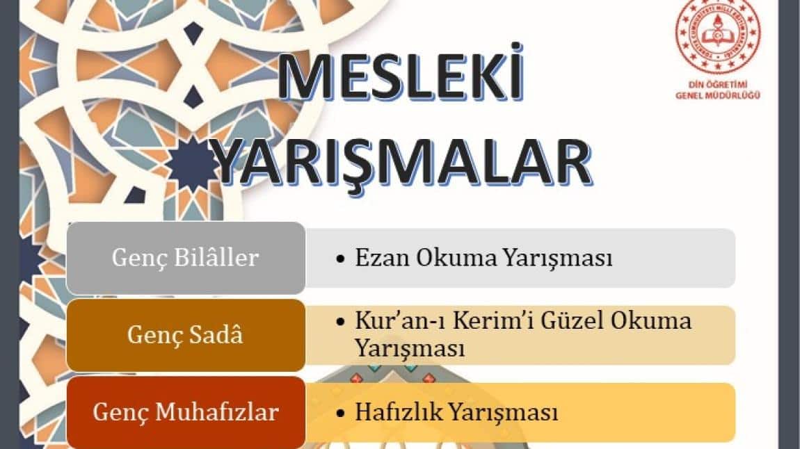 MESLEKİ YARIŞMALAR